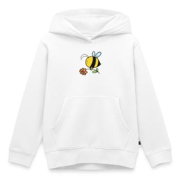 Biene Bienen - Kinder Premium Organic Hoodie - Weiß - Vorne - AI Model Kid Female (0cm)