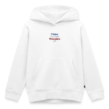 Ich liefere die süßesten Böller - Kinder Premium Organic Hoodie - Weiß - Vorne - AI Model Kid Female (0cm)