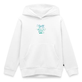 Wenn Gott für uns ist - Kinder Premium Organic Hoodie - Weiß - Vorne - AI Model Kid Female (0cm)
