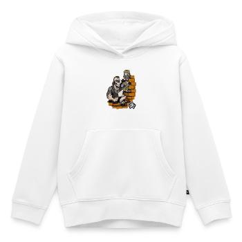 Maurer, Maurermeister, Handwerker, Bautechniker - Kinder Premium Organic Hoodie - Weiß - Vorne - AI Model Kid Female (0cm)