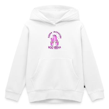 Candy Inspector - Kids Premium Organic Hoodie - white - Front - AI Model Kid Female (0cm)