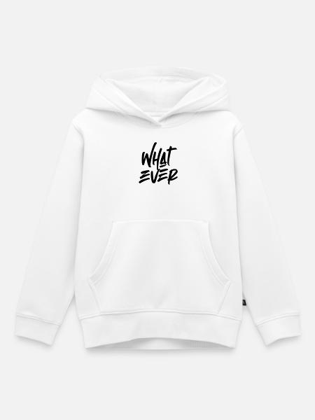 Quoi que - Sweat Premium à capuche enfant bio - blanc