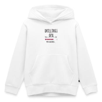 werdender Drillingsopa Schwangerschaft Drillinge - Kinder Premium Organic Hoodie - Weiß - Vorne - AI Model Kid Female (0cm)