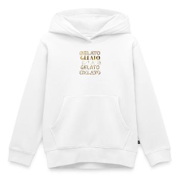Gelato in gold - Kinder Premium Organic Hoodie - Weiß - Vorne - AI Model Kid Female (0cm)