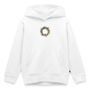 Kranz - Kinder Premium Organic Hoodie - Weiß - Vorne - AI Model Kid Female (0cm)