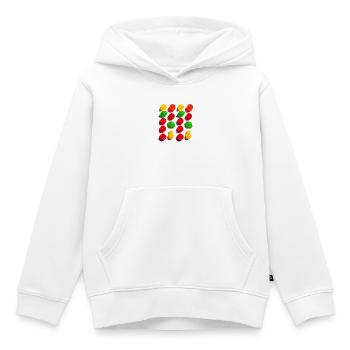 Süßigkeiten - Kinder Premium Organic Hoodie - Weiß - Vorne - AI Model Kid Female (0cm)