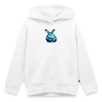 Kaninchen - Kinder Premium Organic Hoodie - Weiß - Vorne - AI Model Kid Female (0cm)