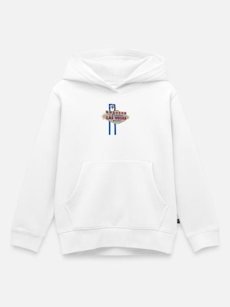Las Vegas - Kinder Premium Organic Hoodie - Weiß