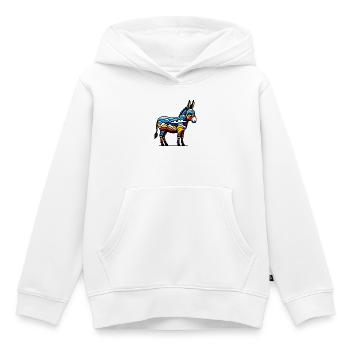 Esel, Schnuller, Maultier - Kinder Premium Organic Hoodie - Weiß - Vorne - AI Model Kid Female (0cm)