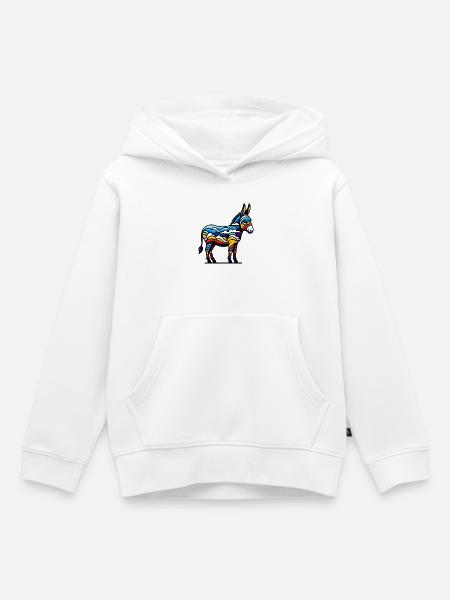 Esel, Schnuller, Maultier - Kinder Premium Organic Hoodie - Weiß
