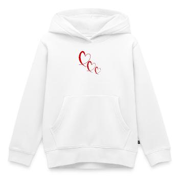 VALENTINSTAG. Junggesellinnenabschied. ICH LIEBE DICH. ICH LIEBE DICH. LIEBE - Kinder Premium Organic Hoodie - Weiß - Vorne - AI Model Kid Female (0cm)