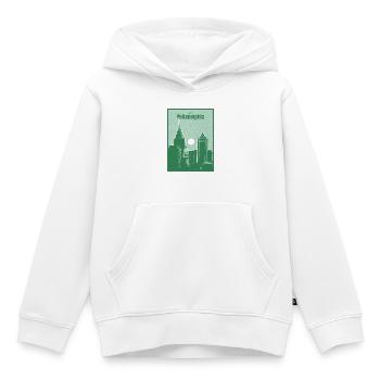 Philadelphia Skyline Druck - Kinder Premium Organic Hoodie - Weiß - Vorne - AI Model Kid Female (0cm)