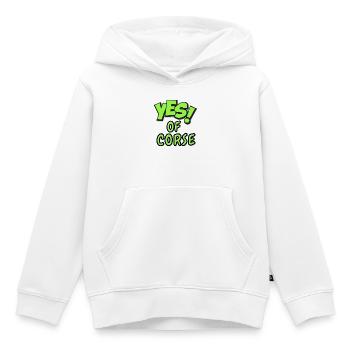 Corse, Corsica, je suis Corse - Sweat Premium à capuche enfant bio - blanc - Devant - AI Model Kid Female (0cm)