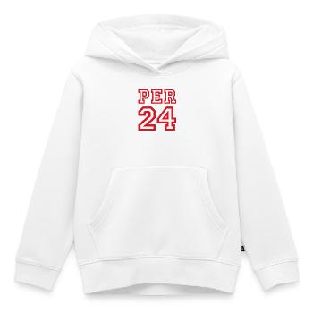 Peru - Kinder Premium Organic Hoodie - Weiß - Vorne - AI Model Kid Female (0cm)