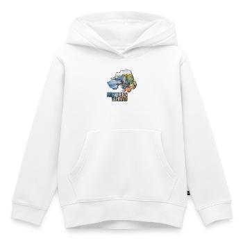Aquarell Landkarte Nordirland - Kinder Premium Organic Hoodie - Weiß - Vorne - AI Model Kid Female (0cm)