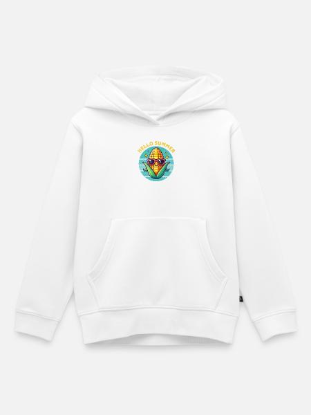 Hallo Sommer - Kinder Premium Organic Hoodie - Weiß