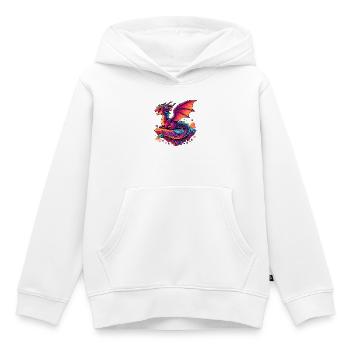 Drache - Kinder Premium Organic Hoodie - Weiß - Vorne - AI Model Kid Female (0cm)