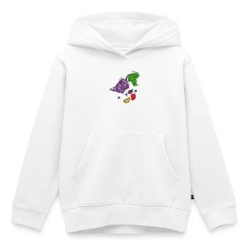 Obst mit Insekten - Kinder Premium Organic Hoodie - Weiß - Vorne - AI Model Kid Female (0cm)