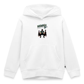 Niemals 31ER - Kinder Premium Organic Hoodie - Weiß - Vorne - AI Model Kid Female (0cm)