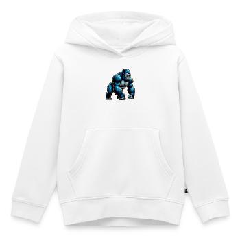 Gorilla - Kinder Premium Organic Hoodie - Weiß - Vorne - AI Model Kid Female (0cm)