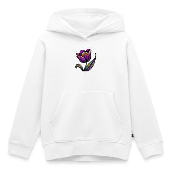 Tulpe - Kinder Premium Organic Hoodie - Weiß - Vorne - AI Model Kid Female (0cm)