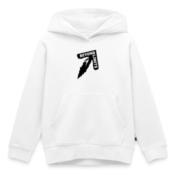 Au-delà des limites - Grimpeur [Noir] - Sweat Premium à capuche enfant bio - blanc - Devant - AI Model Kid Female (0cm)