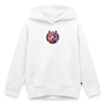 Alpaka - Kinder Premium Organic Hoodie - Weiß - Vorne - AI Model Kid Female (0cm)