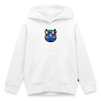 Nilpferd - Kinder Premium Organic Hoodie - Weiß - Vorne - AI Model Kid Female (0cm)