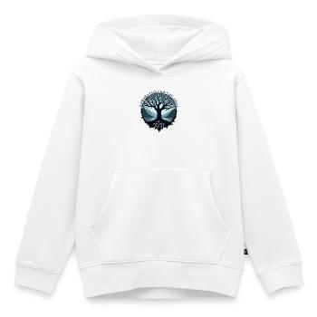 Wo Metall auf Mythos trifft ! - Kinder Premium Organic Hoodie - Weiß - Vorne - AI Model Kid Female (0cm)