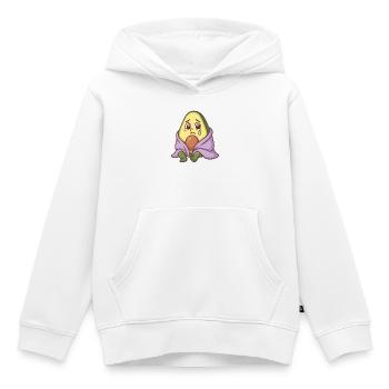 Avocat triste - Sweat Premium à capuche enfant bio - blanc - Devant - AI Model Kid Female (0cm)