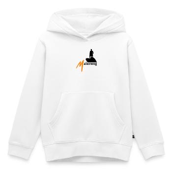 Malerweg, Elbe, Grès, Suisse saxonne - Sweat Premium à capuche enfant bio - blanc - Devant - AI Model Kid Female (0cm)
