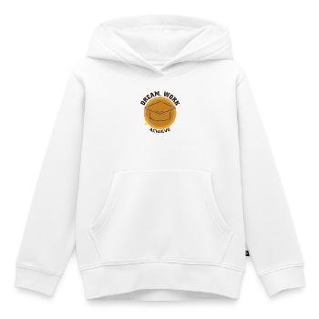 Dream Work Achieve Motivation Succès Ambition - Sweat Premium à capuche enfant bio - blanc - Devant - AI Model Kid Female (0cm)