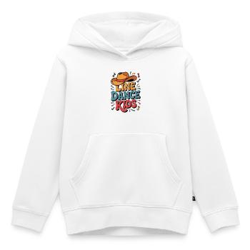 Line Dance Kids - Kids Shirt Motif - Kids Premium Organic Hoodie - white - Front - AI Model Kid Female (0cm)