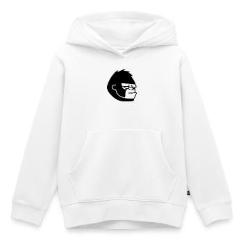 Gorilla Kong: Dschungel, Power & Primat - Kinder Premium Organic Hoodie - Weiß - Vorne - AI Model Kid Female (0cm)