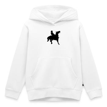 Cowboy - Kinder Premium Organic Hoodie - Weiß - Vorne - AI Model Kid Female (0cm)