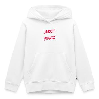 Zürich Hauptstadt der Schweiz - Kinder Premium Organic Hoodie - Weiß - Vorne - AI Model Kid Female (0cm)