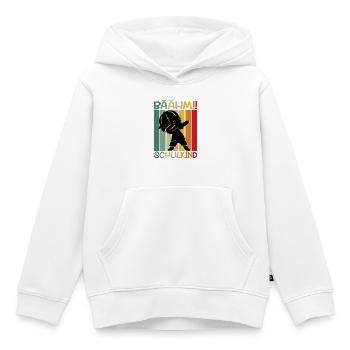 Buntes Schulkind 2026 Schulzeit Schulbeginn - Kinder Premium Organic Hoodie - Weiß - Vorne - AI Model Kid Female (0cm)
