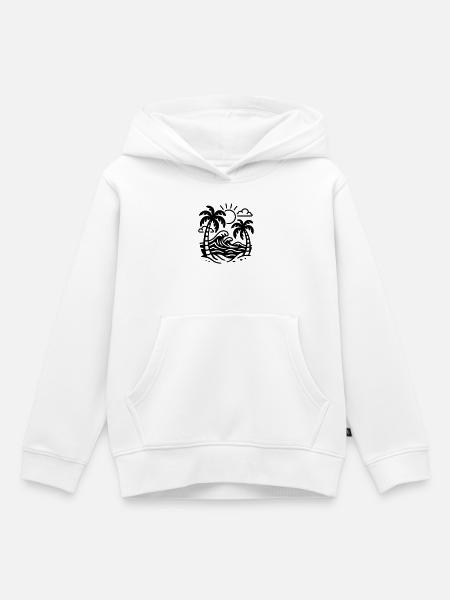 Urlaub - Kinder Premium Organic Hoodie - Weiß