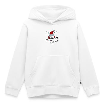 DJ de chants de Noël - Sweat Premium à capuche enfant bio - blanc - Devant - AI Model Kid Female (0cm)