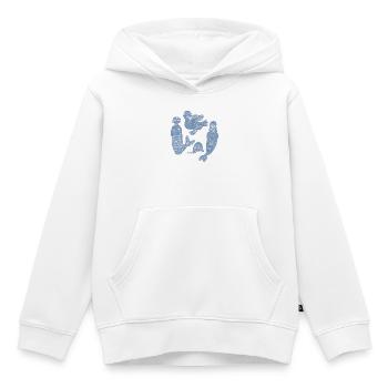 Mythologie Folk Art Collection - Kinder Premium Organic Hoodie - Weiß - Vorne - AI Model Kid Female (0cm)