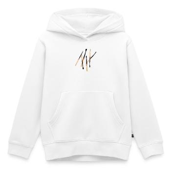 Des allumettes brûlées dans une configuration simple - Sweat Premium à capuche enfant bio - blanc - Devant - AI Model Kid Female (0cm)
