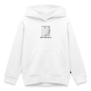 Goose – Wurde zu albern - Kinder Premium Organic Hoodie - Weiß - Vorne - AI Model Kid Female (0cm)