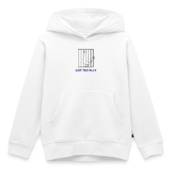 Goose – Wurde zu albern - Kinder Premium Organic Hoodie - Weiß - Vorne - AI Model Kid Female (0cm)