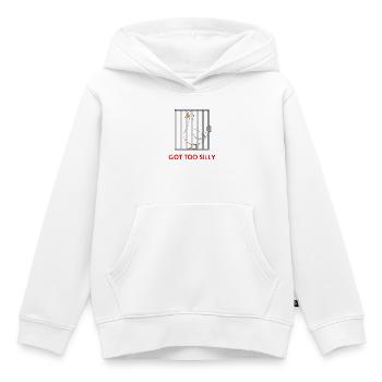 Goose – Wurde zu albern - Kinder Premium Organic Hoodie - Weiß - Vorne - AI Model Kid Female (0cm)