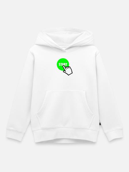 Start - Kinder Premium Organic Hoodie - Weiß
