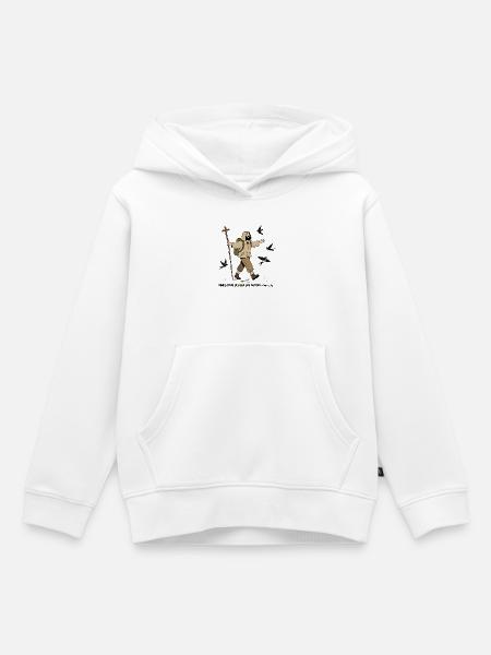 Pilger, liebt einander - Kinder Premium Organic Hoodie - Weiß