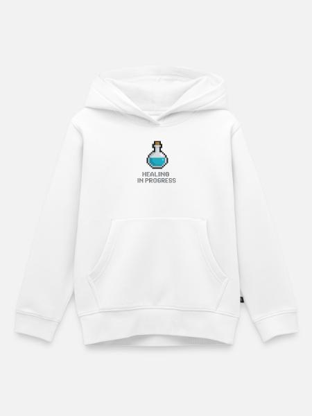 Pixel-Heiltrank - Kinder Premium Organic Hoodie - Weiß