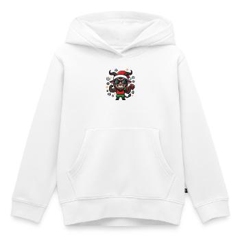 Christmas Krampus Weightlifting Gym Lust - Kids Premium Organic Hoodie - white - Front - AI Model Kid Female (0cm)