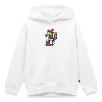 Funny Otter - Cool Back to School Motif - Kids Premium Organic Hoodie - white - Front - AI Model Kid Female (0cm)
