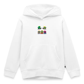 Lebendige Trucken-Sammlung - Kinder Premium Organic Hoodie - Weiß - Vorne - AI Model Kid Female (0cm)